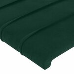 vidaXL Tête de lit avec oreilles Vert foncé 83x23x78/88 cm Velours