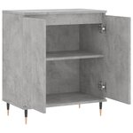 vidaXL Buffet Gris béton 60x35x70 cm Bois d'ingénierie