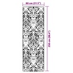 vidaXL Tapis d'extérieur orange et blanc 80x250 cm PP