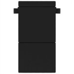 vidaXL Canapé-lit pliable Noir 70 x 80 x 60 cm Tissu