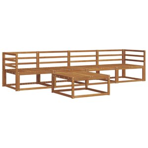 vidaXL Ensemble de canapés d'extérieur 5 Pièces Naturel