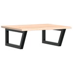 vidaXL Étagère de vasque murale acier et bois de chêne massif