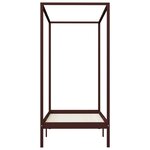 vidaXL Cadre de lit à baldaquin sans matelas bois massif 90x200 cm