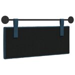 vidaXL Tête de lit suspendue Bleu Velours