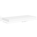 vidaXL Étagères murales flottantes 2 Pièces blanc 60x23 5x3 8 cm MDF
