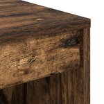vidaXL Bureau d'écriture Chêne fumé Bois d'ingénierie 60 x 50 x 76 cm