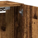 vidaXL Armoire de salle de bain suspendue vieux bois bois d'ingénierie