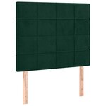 vidaXL Tête de lit Vert foncé 80x5x118/128 cm Velours