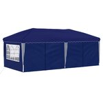 vidaXL Tente de fête pop-up 575 x 288 x 245 cm Bleu
