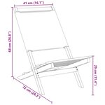 vidaXL Chaises de jardin lot de 2 anthracite bois acacia massif tissu
