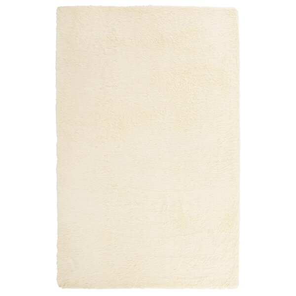 vidaXL Tapis Shaggy à poils longs NAVARRA crème 130x200 cm polyester
