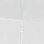 vidaXL Tente de réception 3x4 m Blanc