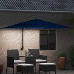 vidaXL Parasol de jardin Azur 248.5 x 247.5 x 160 cm tissu