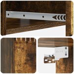 vidaXL Table d'appoint murale 59 x 34 5 x 17 cm Bois d'ingénierie