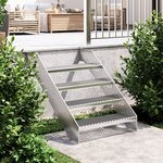 vidaXL Escalier en caillebotis 70x24x7 cm acier galvanisé