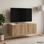 vidaXL Meuble TV mural 78 5 x 41 x 30 cm Chêne artisanal