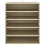 vidaXL Armoire à chaussures Chêne sonoma 60x35x70 cm Bois d’ingénierie