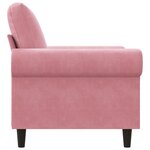 vidaXL Fauteuil Rose 60 cm Velours
