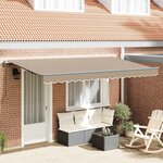 vidaXL Auvent Rétractable Beige 400 x 200 cm Polyester  Aluminium