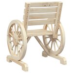 vidaXL Chaises de jardin lot de 4 Bois de sapin massif