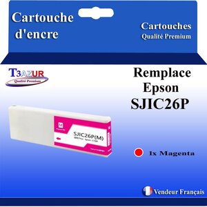 Cartouche compatible avec Epson SJIC26P - Magenta - 294.3 ml
