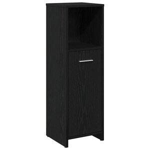 vidaXL Ensemble de mobilier de salle de bain 4 Pièces Chêne noir