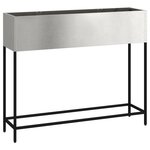 Jardinier surélevé vidaXL 100x26x82 cm en Acier Inoxydable