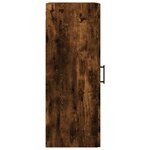 vidaXL Armoire murale chêne fumé 34 5x34x90 cm