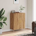 vidaXL Buffet chêne artisanal 69 5x34x90 cm bois d'ingénierie