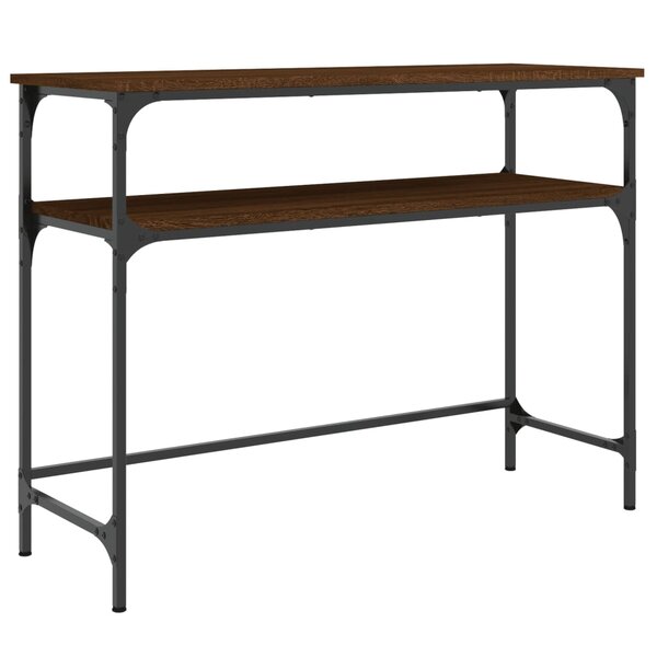 vidaXL Table console chêne marron 100x35 5x75 cm bois d'ingénierie