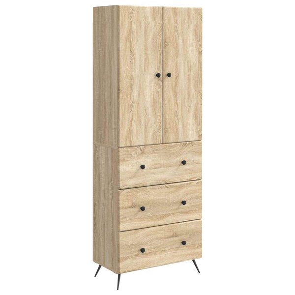 vidaXL Ensemble de Meubles 2 Pièces Chêne Sonoma 66 x 34 5 x 90 cm