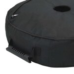 vidaXL Base de parasol de patio 60 x 60 cm Acier Noir