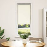 vidaXL Store enrouleur occultant blanc cassé largeur du tissu 35 7 cm