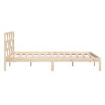 vidaXL Cadre de lit sans matelas bois massif 140x190 cm