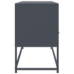 vidaXL Meuble TV anthracite 100 5x39x60 5 cm acier