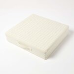 Coussin d'assise déhoussable en coton  Beige - HOMESCAPES