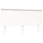 vidaXL Cadre de lit sans matelas blanc bois de pin massif