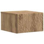vidaXL Cabinet de chevet mural Chêne artisanal 49 x 34 5 x 20 cm