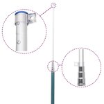 vidaXL Drapeau des Pays-Bas et mât 5 55 m Aluminium