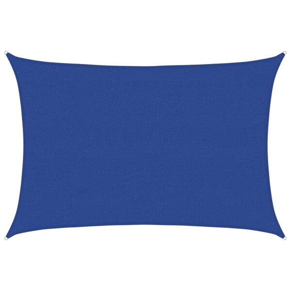 vidaXL Voile d'ombrage 160 g/m² rectangulaire bleu 4x6 m PEHD