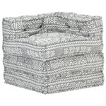 vidaXL Pouf modulaire Gris clair Tissu