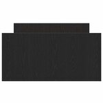 vidaXL Cadre de lit Chêne noir 203 x 93 x 50 cm Bois d'ingénierie