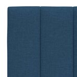 vidaXL Coussin de tête de lit bleu 120 cm tissu