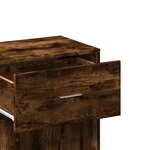 vidaXL Armoire de rangement chêne fumé 56 5x39x90 cm bois d'ingénierie