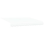 vidaXL Auvent rétractable électrique Blanc 3 x 2 5 m