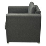 vidaXL Fauteuil Gris foncé Tissu