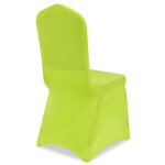 vidaXL Housse de chaise extensible 4 Pièces vert