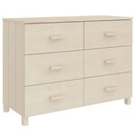 vidaXL Buffet HAMAR Marron miel 113x40x80 cm Bois massif de pin