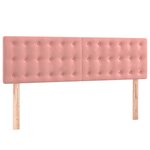 vidaXL Sommier à lattes de lit avec matelas Rose 140x190 cm Velours