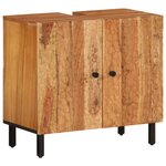 vidaXL Armoire lavabo de salle de bain 62x33x58cm bois massif d'acacia